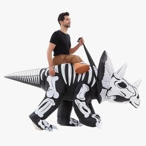 Inflatable Skeleton Dinosaur Costume size medium